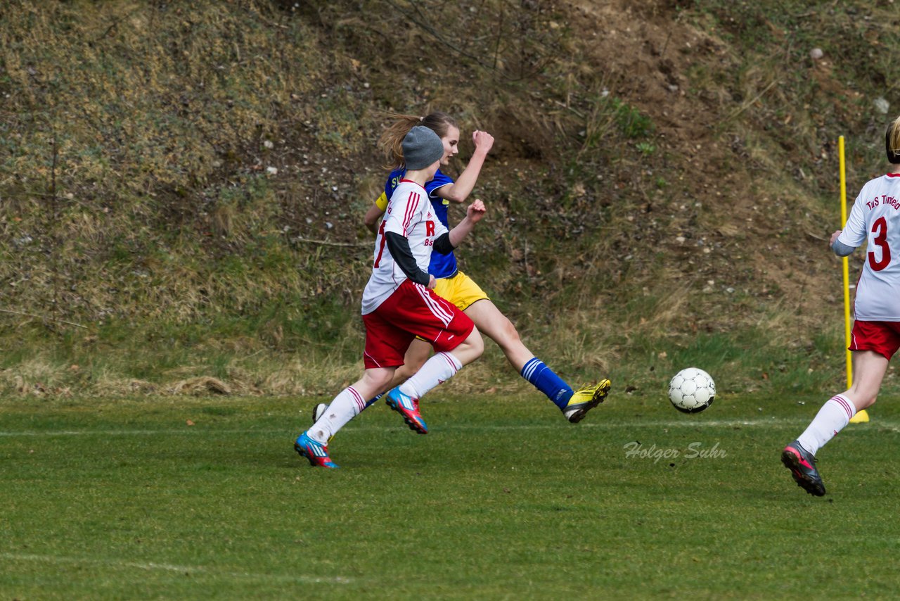 Bild 329 - B-Juniorinnen Tus Tensfeld - TSV Gnutz o.W. : Ergebnis: 1:3